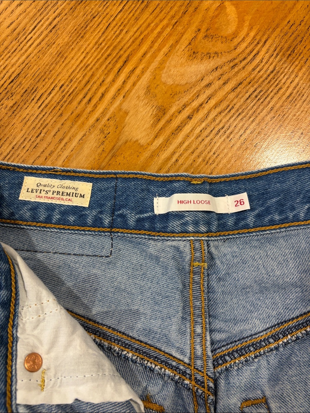 Levi’s x Farm Rio High Loose Floral Lilies Wide Leg Jeans Size 26 90s Boho Colab - Picture 2 of 12